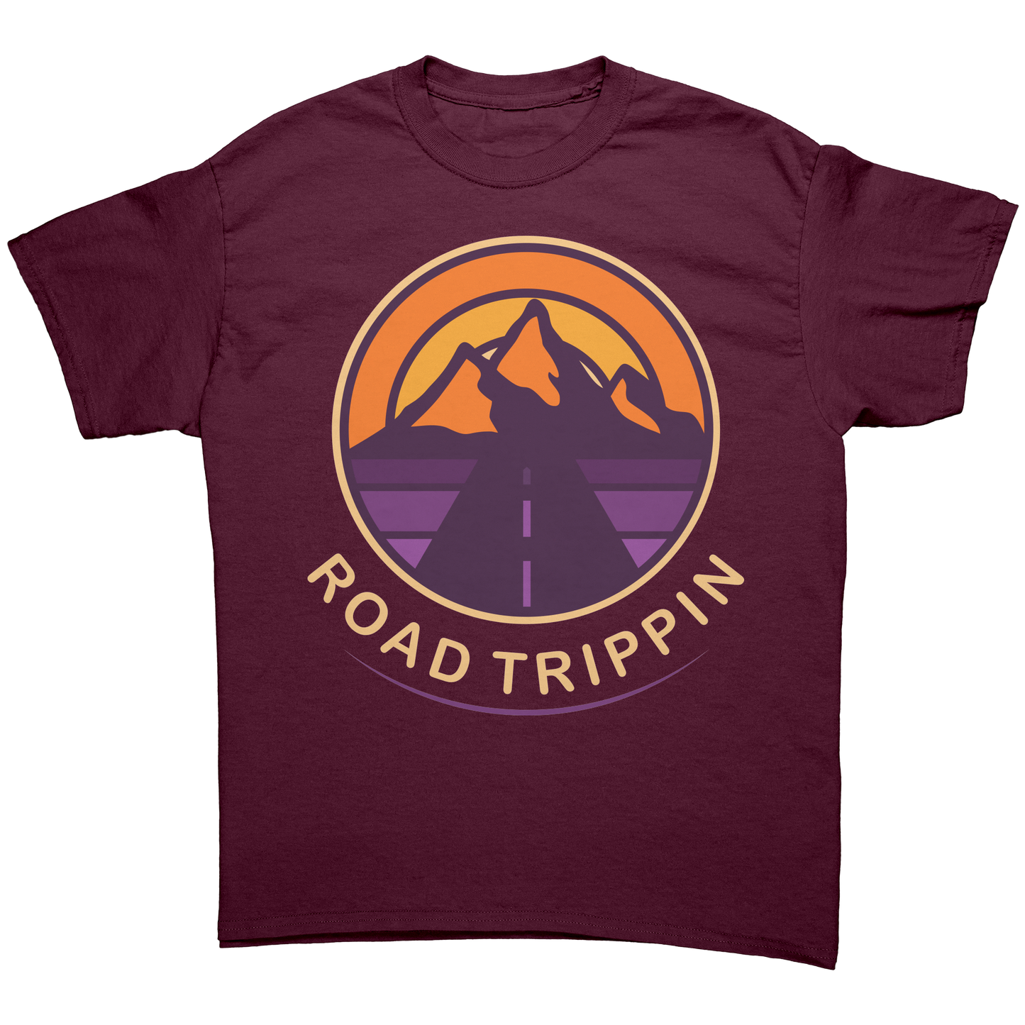 Road_Trippin_Shirt_Maroon_Front_Mockup.png